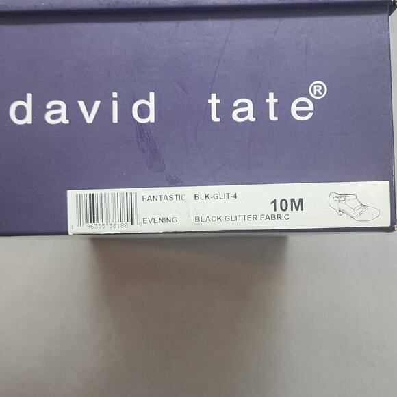 David Tate Fantastic Black Glitter Women's Mary Jane Size 10 M - Picture 8 of 8